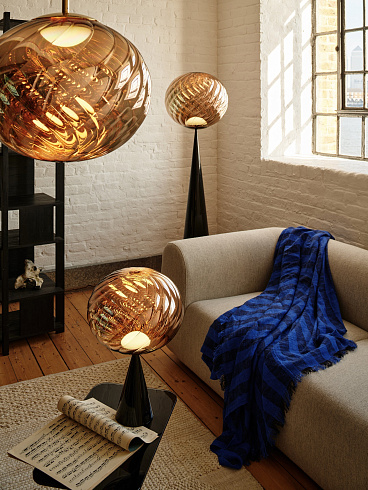 Плед Tom Dixon Band 160x200 cm, Burgundy&Black Linen Blend  Band BATH160BUR