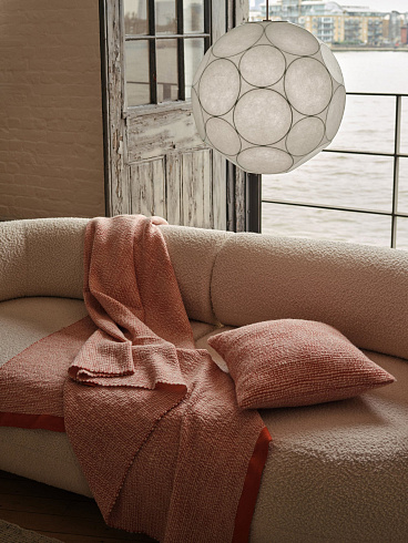 Подушка Tom Dixon Thread 50x50 cm Orange&White Wool Blend   Thread THCU50OR