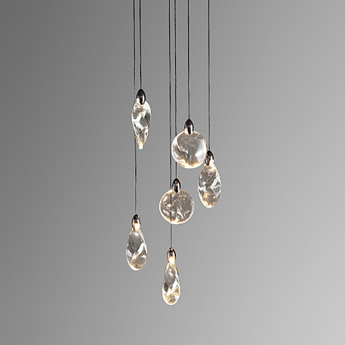 Подвесной светильник Delight Collection MT9176-6H pearl black Colvin