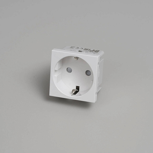 Модуль Buster and Punch Schuko Socket Type F 45mm white Plates and Modules CSM-141904