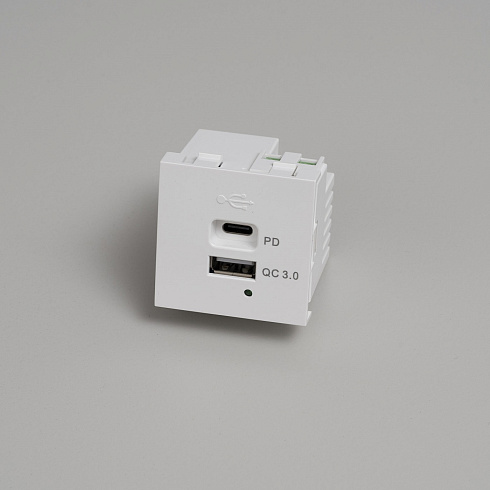 Модуль Buster and Punch USB A+C white Plates and Modules CXM-141906