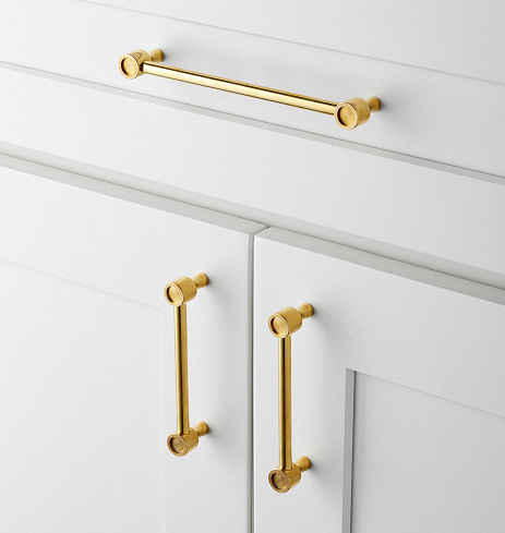 Ручка-скоба Rejuvenation Perles L.15.2 Aged Brass Perles 6772020