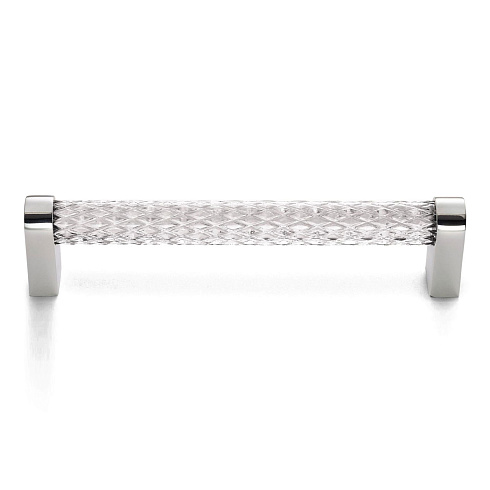 Ручка-скоба Restoration Hardware Lambeth Knurled Crystal L.15.2 Polished Chrome Lambeth Knurled Crystal 10115519 CHR