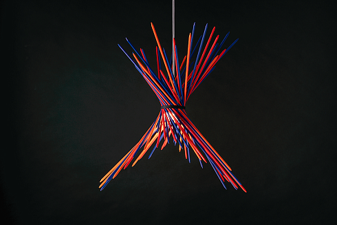 Подвесной светильник Ingo Maurer Pic-A-Stic Blue/Red/Orange Pic-a-stick 1371000