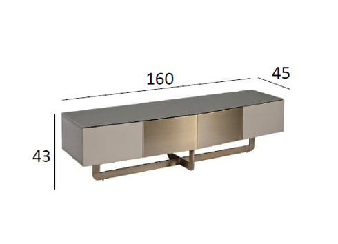 Тумба под телевизор Space S см Garda Decor 58DB-TV14803S 