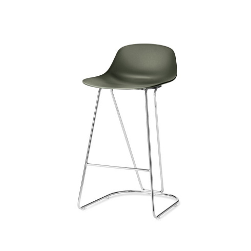 Барный стул Veneta Cucine Virgola militare Virgola 19DSG3L+Verde Militare/Chromo