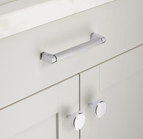 Ручка-скоба Restoration Hardware Lambeth Knurled L.10.2 Polished Chrome Lambeth Knurled 24170013 CHR