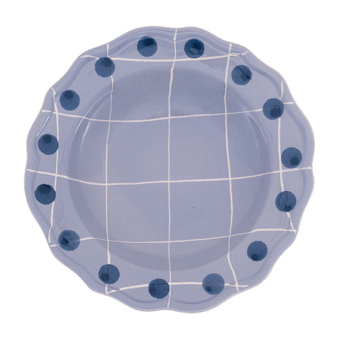 Глубокая тарелка Bitossi Home Lavanda d23 cm Quadri QRI00006