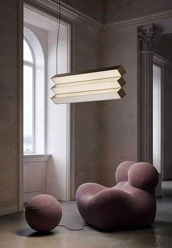 Подвесной светильник Contardi Stick Trio golden nickel Stick ACAM.004528