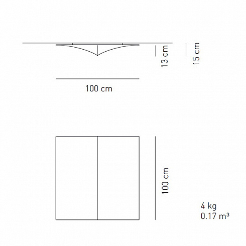 Настенный/Потолочный светильник Axo Light PL NE S 100 White Nelly PLNES100BCXXE27