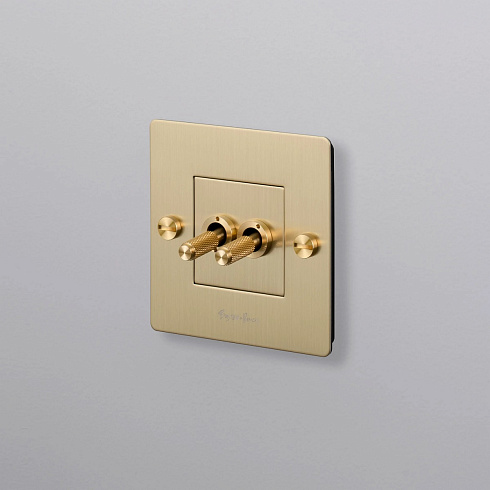 Выключатель Buster and Punch 1G Double brass Switches CTG-051971