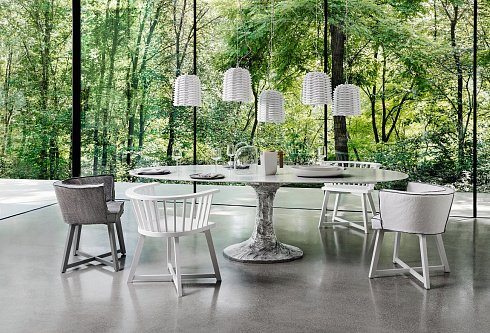 Обеденный стул Gervasoni Gray 27 Grigio/blueberry Gray Gray 27 Grigio