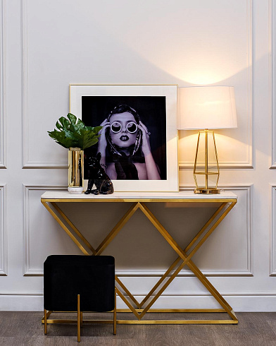 Консоль Bianco Namibia см Garda Decor 47ED-CST026GOLD 