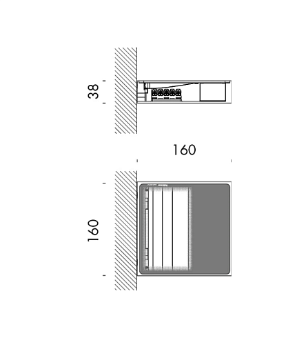 Настенный светильник Viabizzuno Quasi mini bianco V dali/switch 3000K  Quasi Vb5.154.41.30