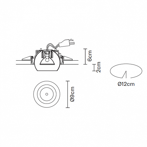 Встраиваемый светильник Fabbian F19F4101 Tools