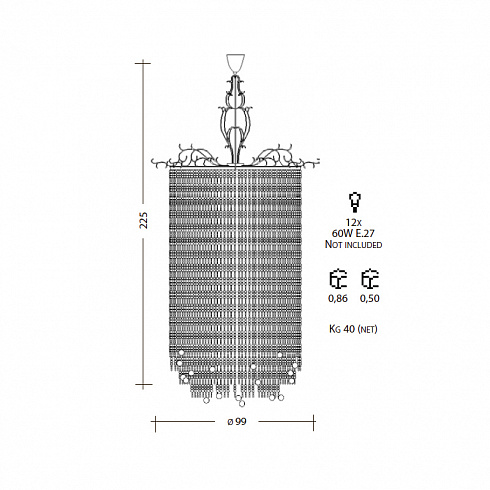 Люстра BAGA 2171 Contemporary