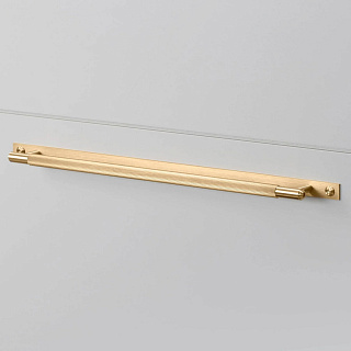 Pull Bar Plate Linear Large Brass