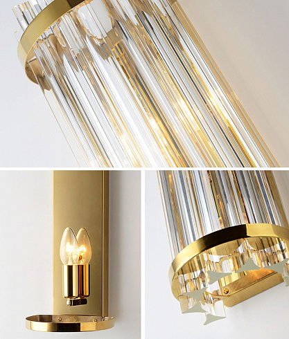 Настенный светильник Delight Collection 88014W brass Wall lamp