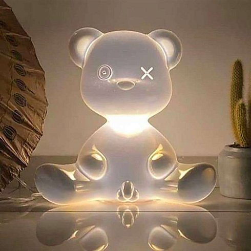 Настольная лампа Qeeboo Teddy Boy Silver Teddy 24002SI-M