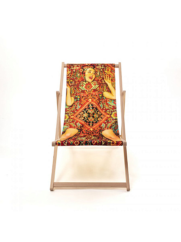 Шезлонг Seletti Lady on Carpet Toiletpaper Deckchair 16680