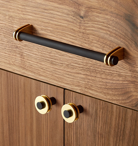 Ручка-скоба Rejuvenation Elroy L.15.2 Aged Brass and Bronze Elroy C2833