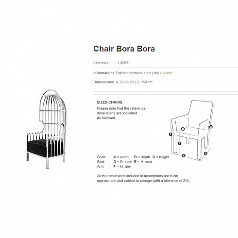 Кресло Eichholtz Bora Bora Bora Bora 110065