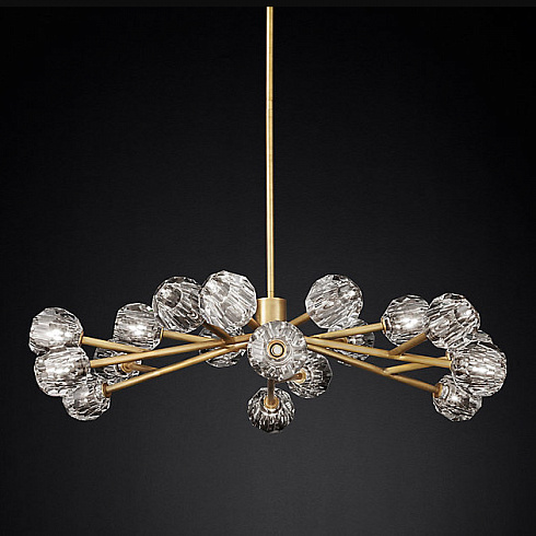Люстра Restoration Hardware Boule De Cristal Round 48" Lacquered Burnished Brass Boule De Cristal 68090412 LBB