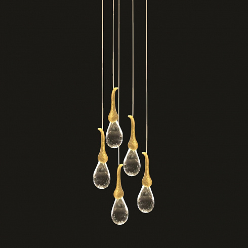 Подвесной светильник Delight Collection OMG07287-5 gold Seed