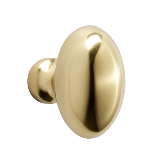 Large Oval Aged Brass