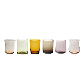 Nuance Amber/Pink H.5.6 cm set of 6