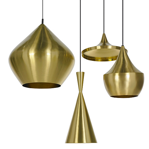 Подвесной светильник Tom Dixon Beat Tall Brass LED 2 Beat BLS03B-PEUM5