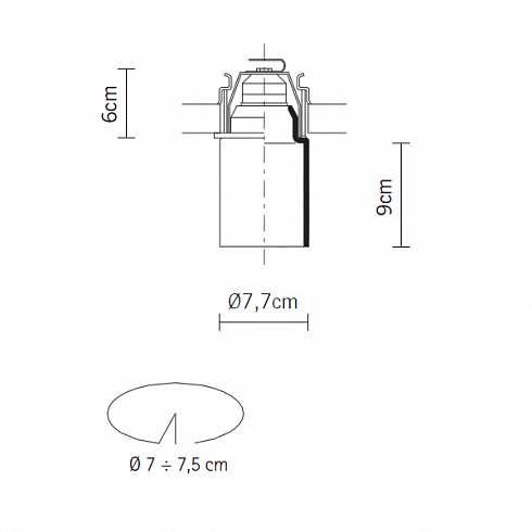 Встраиваемый светильник Fabbian D14F1701 Mono