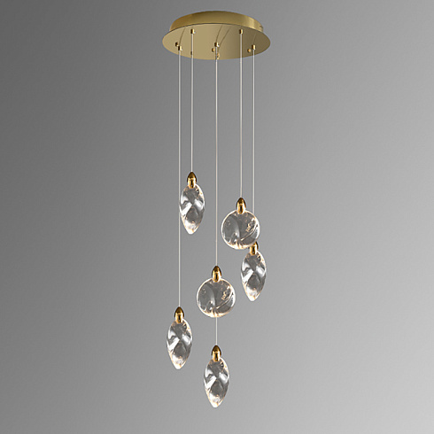 Подвесной светильник Delight Collection MT9176-6H titanium gold Colvin