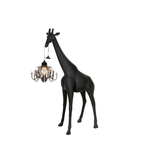 Торшер Qeeboo Giraffe In Love XS W Black Giraffe In Love 28001BL-W