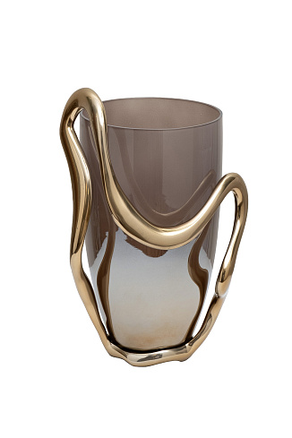 Ваза декор.стеклянная "Flow" см Garda Decor 69-22681 