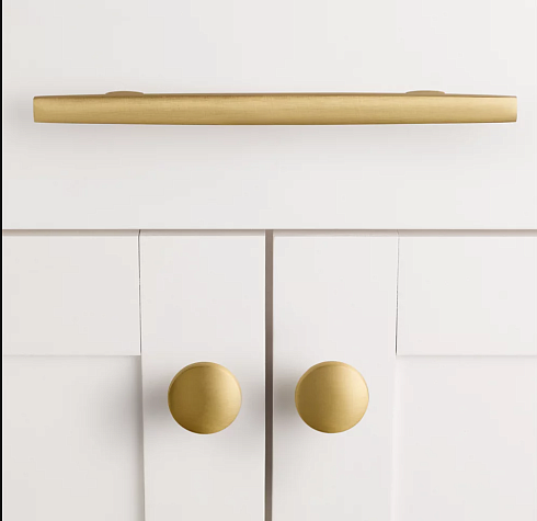 Ручка-скоба Restoration Hardware Barr L.10.2cm Lacquered Burnished Brass Barr 10114006 LBB