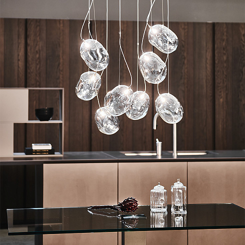 Подвесной светильник Cattelan Italia Cloudine 1 Cloudine Cloudine 1+Crystal Fume