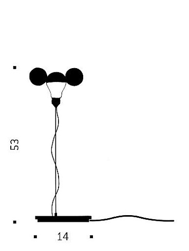 Настольная лампа Ingo Maurer I Ricchi Poveri – Toto Brass I Ricchi Poveri  1927040