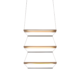 Tier 100 3 Vertical Anodized Gold / Emerald 