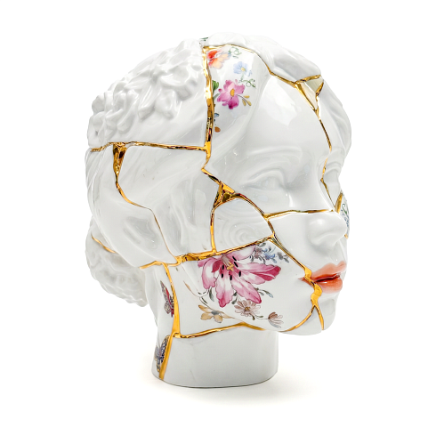 Ваза Seletti Kintsugi Head She Kintsugi 09946