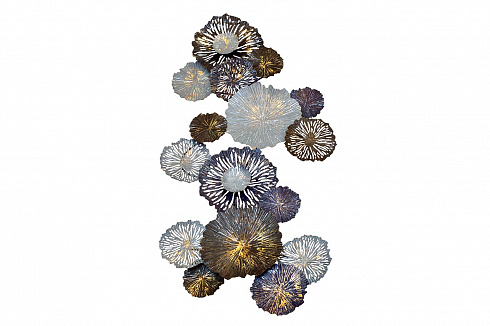 Настенный декор Цветы серо-голубые см Garda Decor 37SM-0696 