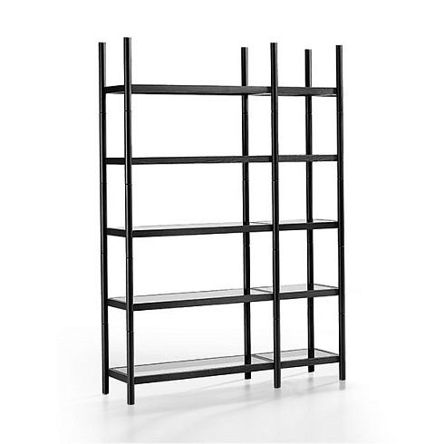 Стеллаж Midj Siena 120 black/fume Siena Siena composition 120х170 cm