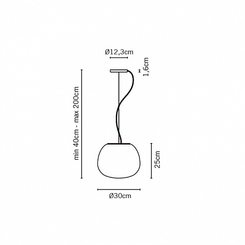 Подвесной светильник Fabbian Lumi Mochi d30 Lumi F07A0701