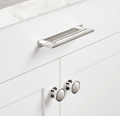 Ручка-кнопка Restoration Hardware Anson d3.2cm Polished Chrome Anson 10113985 CHR