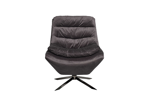 Кресло вращающееся, велюр серый см Garda Decor 48MY-KRES-2729 SER 