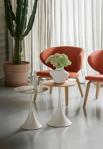 Журнальный столик Midj Leo HPL d50 Bulgaro Red Leo Leo CT H59 D50 FRB