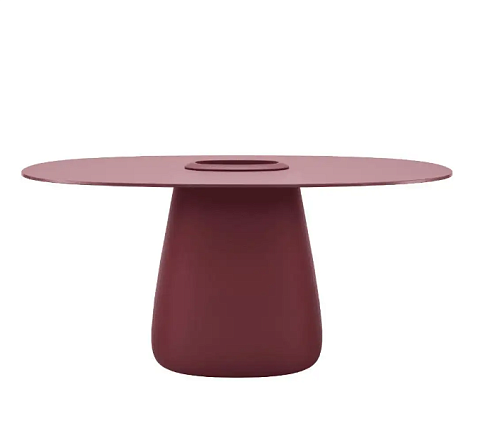 Уличный стол Qeeboo Cobble 160 HPL Indian Red Cobble 63011IR