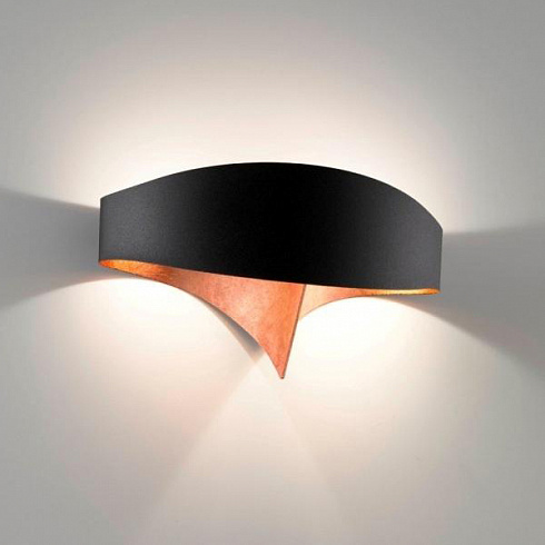 Настенный светильник Selene Illuminazione Scudo black/copper Scudo 1003-865