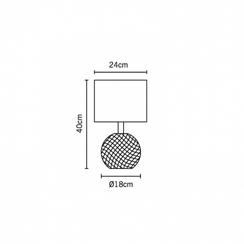 Настольная лампа Fabbian D82B0101 Diamond&Swirl