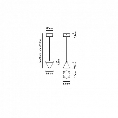 Подвесной светильник Fabbian F41A0111 Tripla